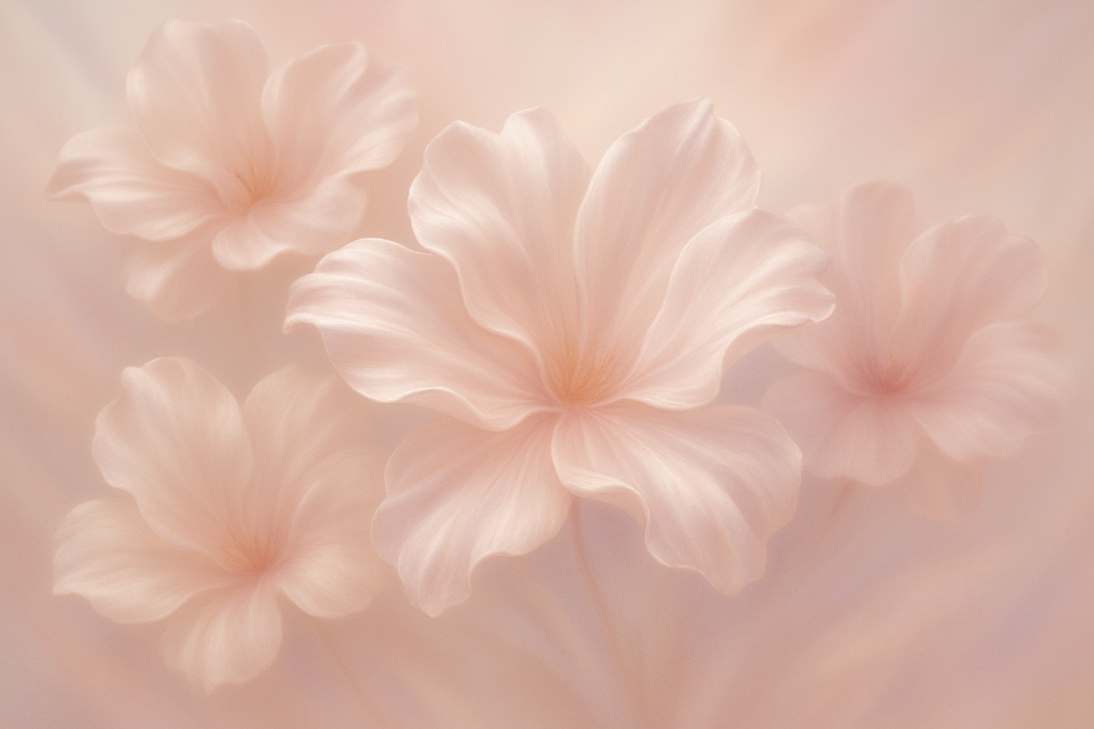 soft background with silky flowers