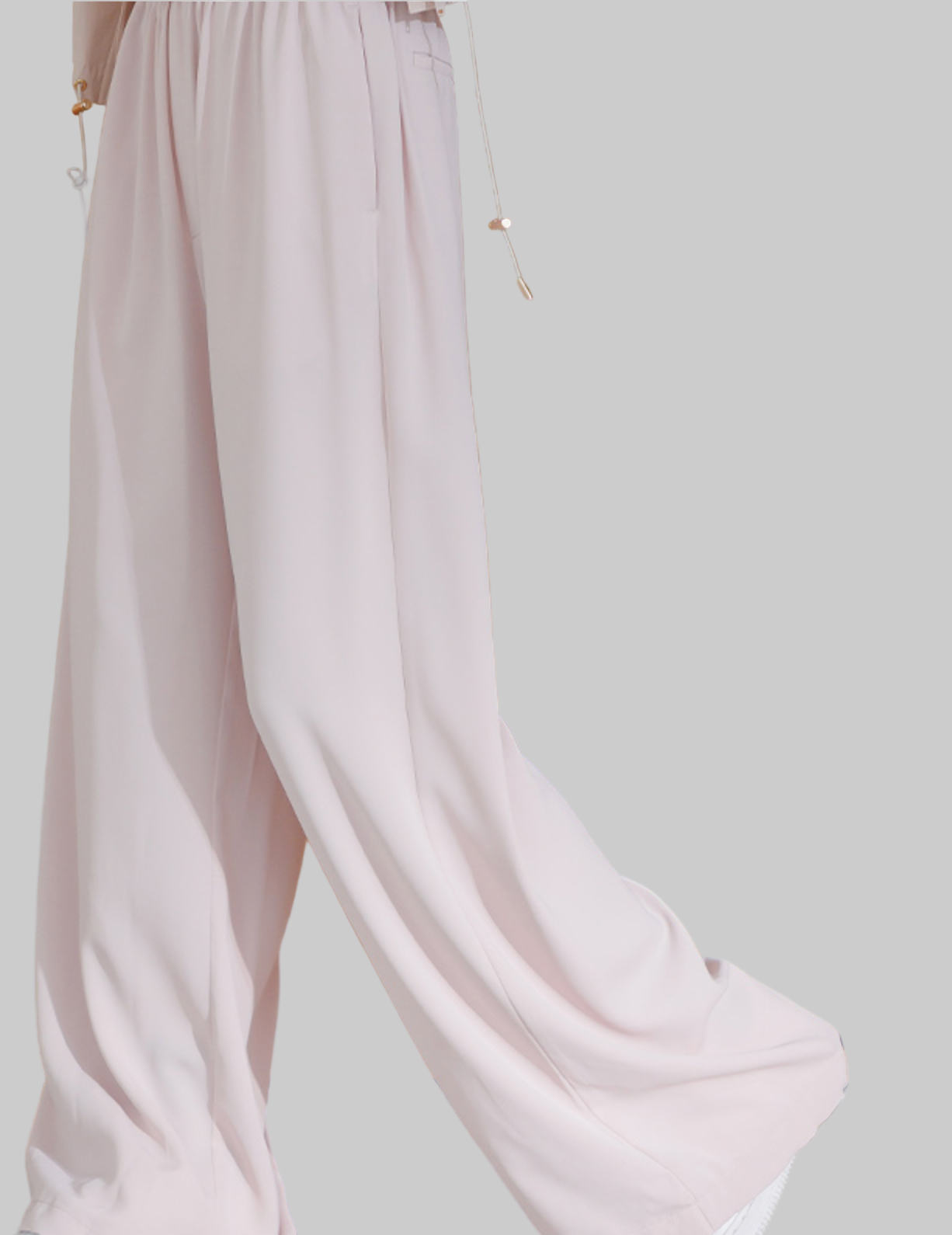 Pantalón Ancho Rosa Pastel: Confort y Estilo Casual Chic
