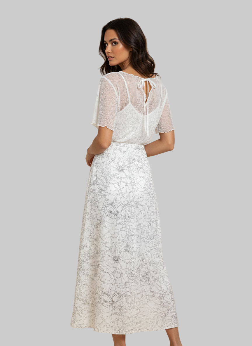 Vestido Largo Talla Única de Doble Capa y Algodón | Diseño Exclusivo, Suave y Versátil