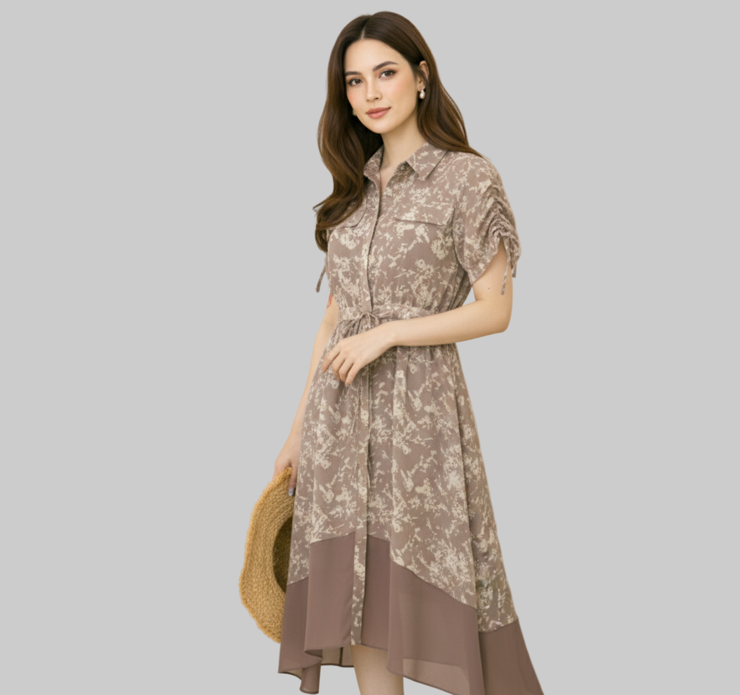 Vestido Camisero de Doble Capa: Estilo, Comodidad y Versatilidad