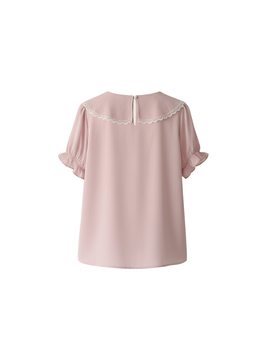 Blusa Romántica Rosa Pastel: Feminidad Refinada