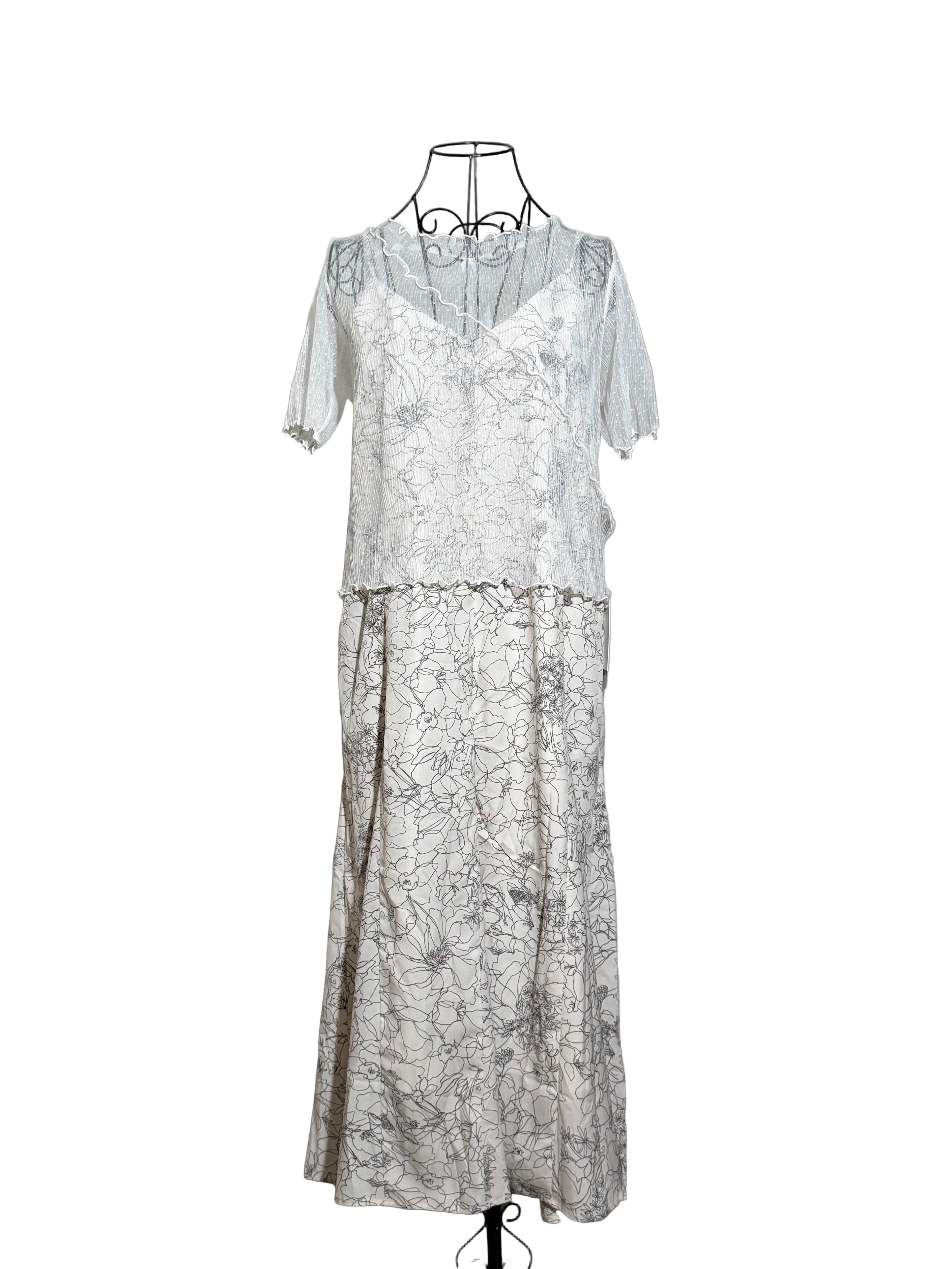 Vestido Largo Talla Única de Doble Capa y Algodón | Diseño Exclusivo, Suave y Versátil